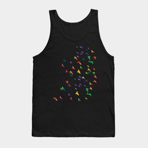 Colorful flying birds 1 Tank Top by CindyS